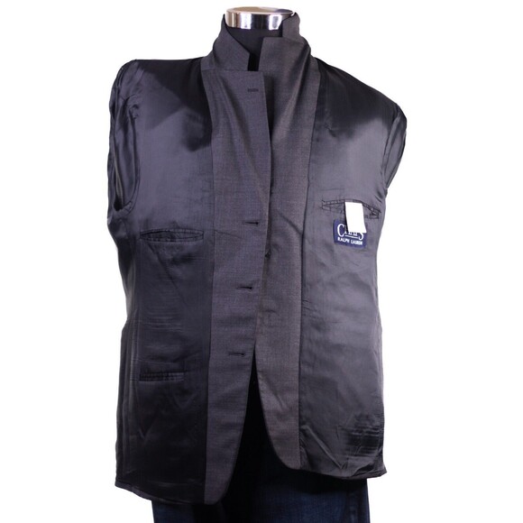 Men’s Chaps Ralph Lauren 3-Button Jacket Wool/Cashmere Coat Blazer 42S One Vent - Picture 10 of 12